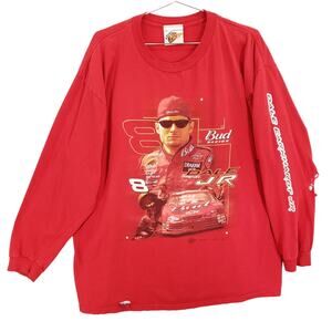 Vintage Destroyed Dale Earnhardt Jr Shirt Mens Extra Large Red Winners Circle